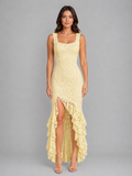 Vivian | Women's Sleeveless Maxi Dress | Ruffle Hem · PNY