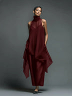 Vivian | Women's Sleeveless Maxi Dress | Sheer Overlay · PNY