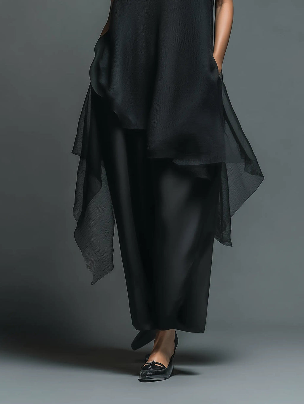 Vivian | Women's Sleeveless Maxi Dress | Sheer Overlay · PNY