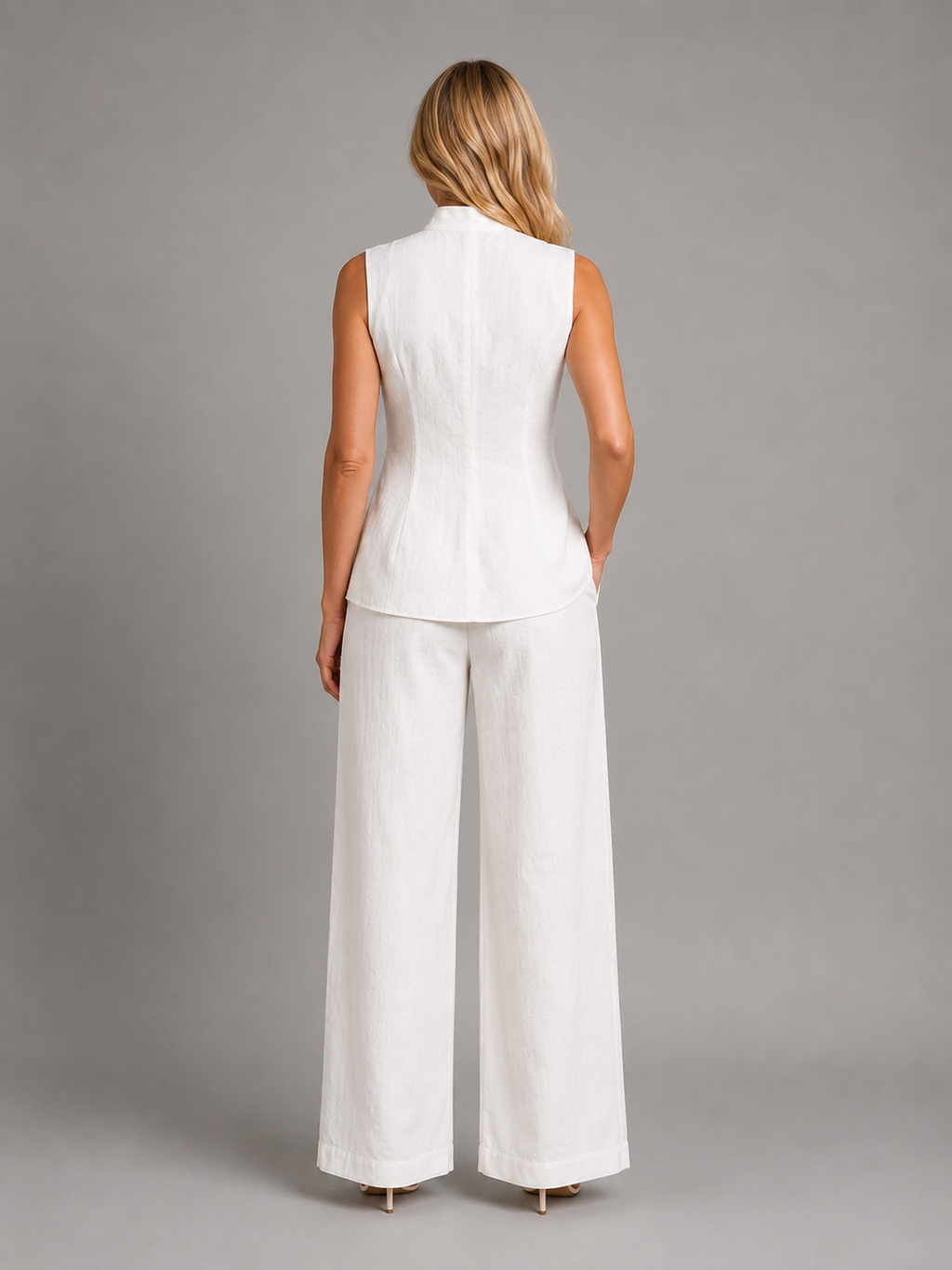 Vivian | Women's Sleeveless Set | Button-Front · PNY