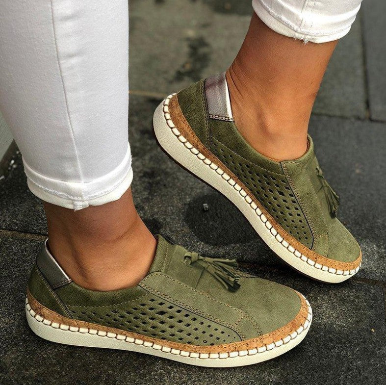 Vivian | Women's Slip-On Sneakers | Perforated Detail · PNY