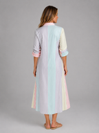 Vivian | Women's Striped Shirt Dress | Button-Front · PNY