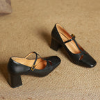 Vivian | Women's T-Strap Mary Jane Heels | Block Heel · PNY