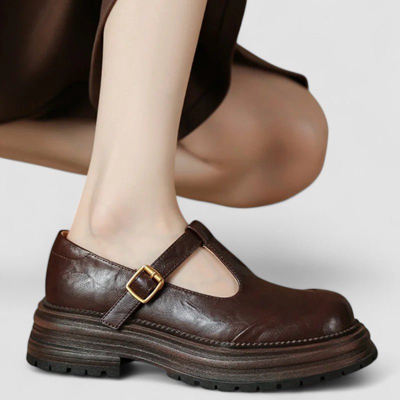Vivian | Women's T-Strap Mary Janes | Buckle Platform · PNY