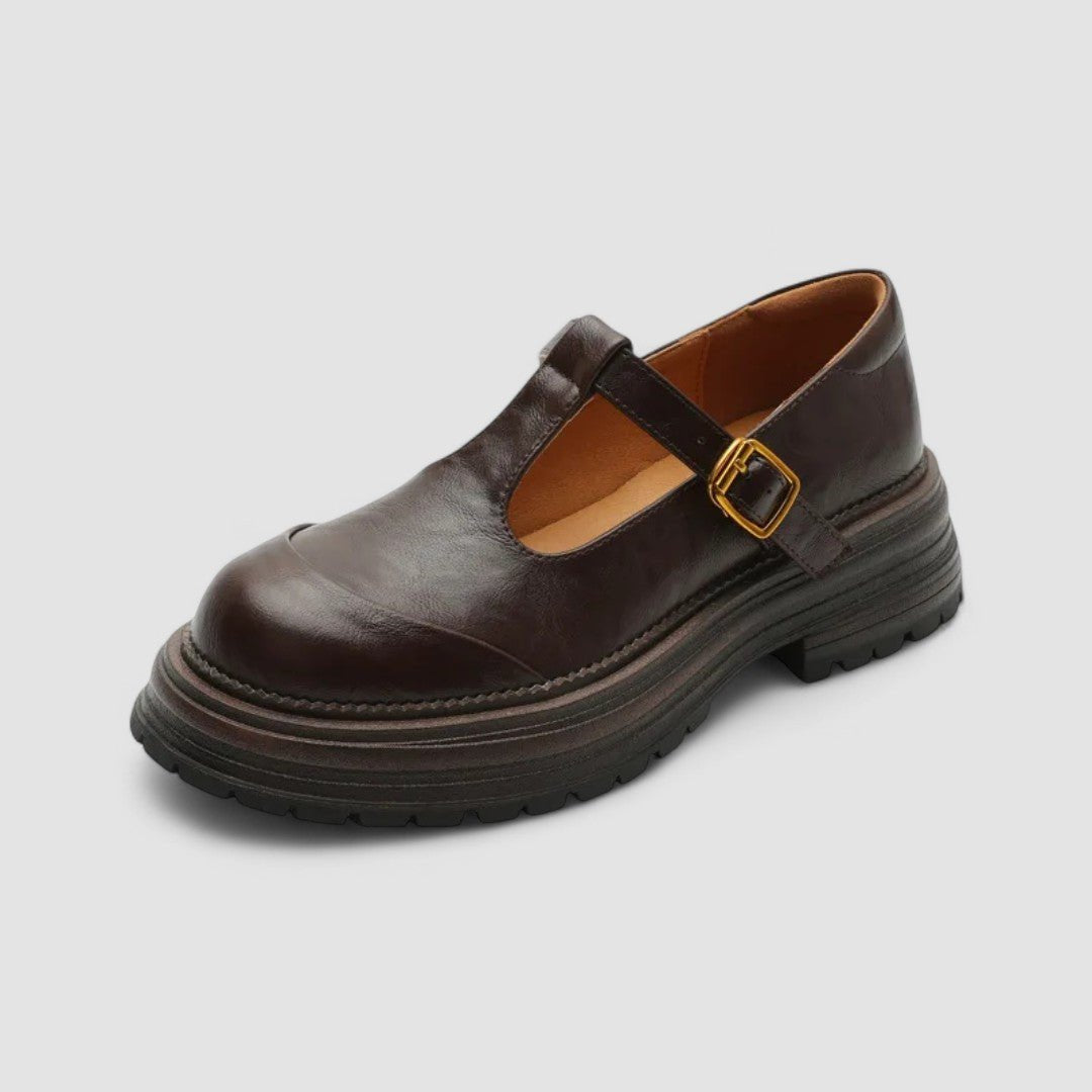 Vivian | Women's T-Strap Mary Janes | Buckle Platform · PNY