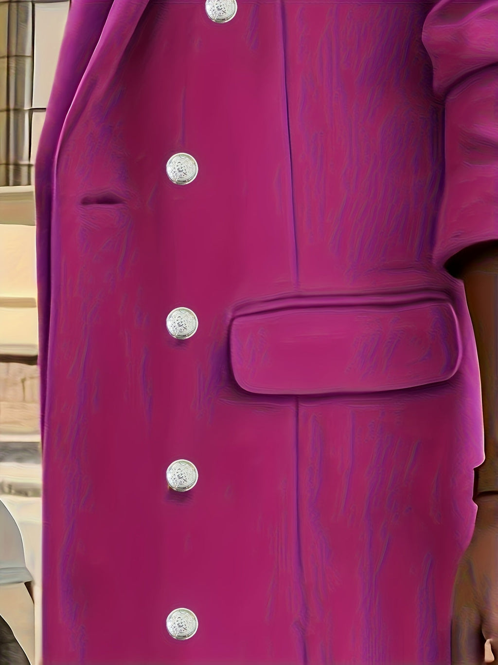 Vivienne | Women's Double-Breasted Overcoat | Notch Lapel · PNY