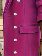 Vivienne | Women's Double-Breasted Overcoat | Notch Lapel · PNY