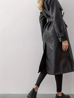 Vivienne | Women's Double-Breasted Trench Coat | Belted Waist · PNY