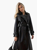 Vivienne | Women's Double-Breasted Trench Coat | Belted Waist · PNY