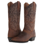 Wesley | Men's Classic Cowboy Boots | Embroidered Leather · PNY