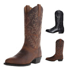 Wesley | Men's Classic Cowboy Boots | Embroidered Leather · PNY
