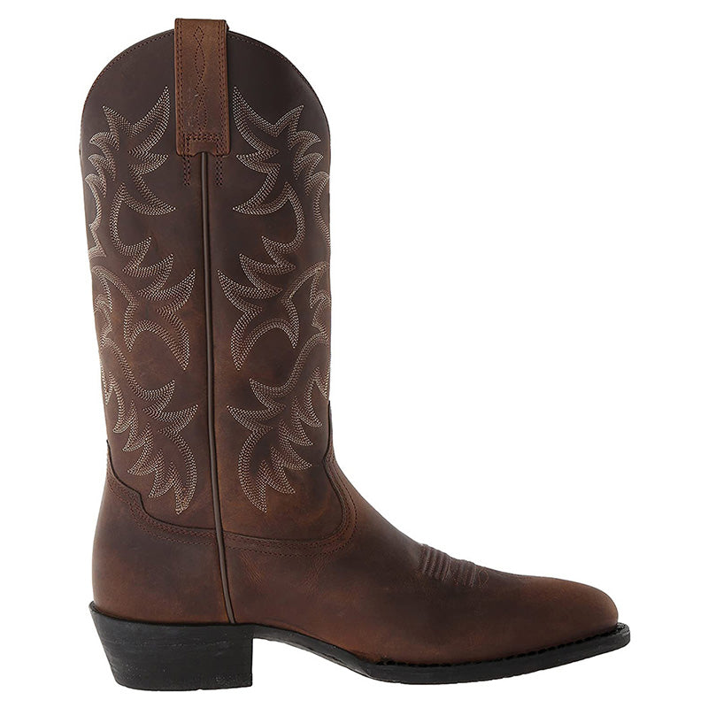 Wesley | Men's Classic Cowboy Boots | Embroidered Leather · PNY