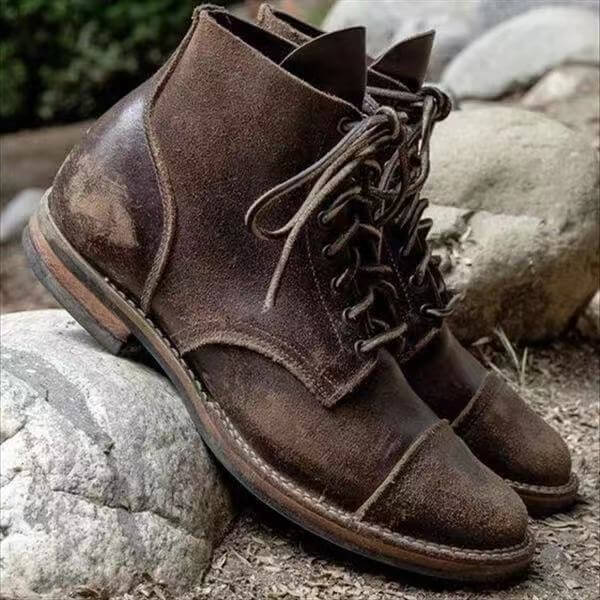 Wesley | Men's Lace-Up Boots | Cap Toe · PNY