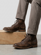 Wesley | Men's Lace-Up Boots | Cap Toe