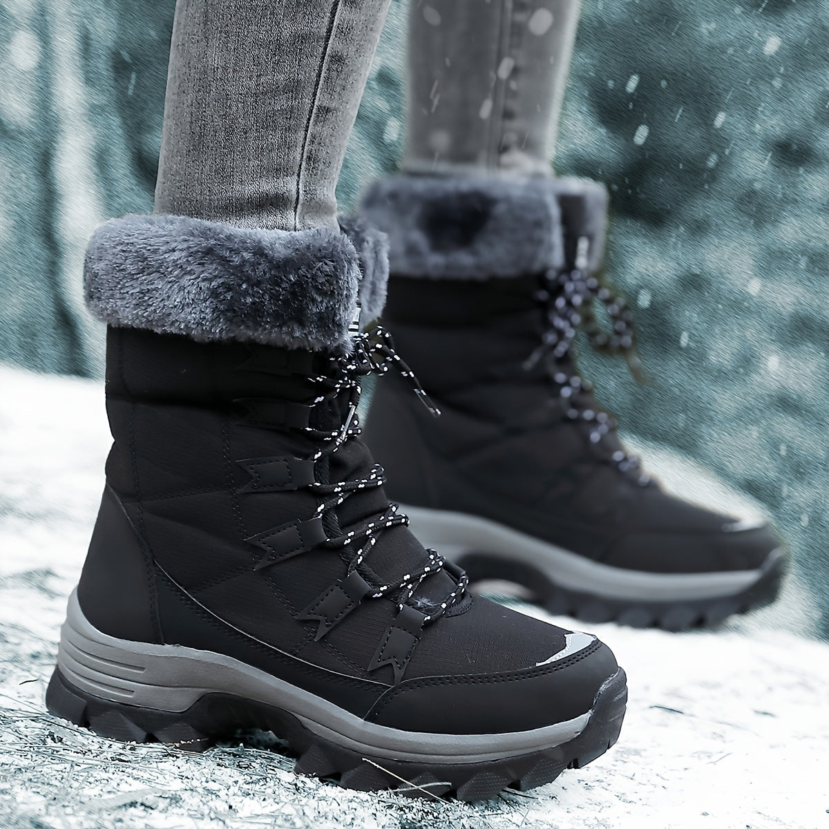 Willow | Women's Lace-Up Snow Boots | Fleece-Lined · PNY