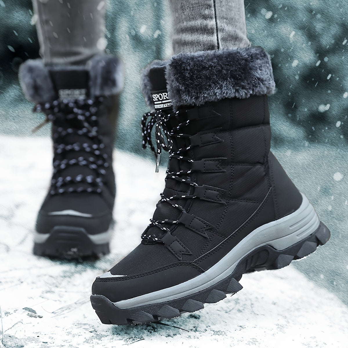 Willow | Women's Lace-Up Snow Boots | Fleece-Lined · PNY