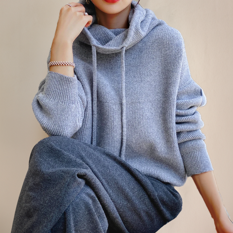 Willow | Women's Oversized Hooded Sweater | Drawstring Neck · PNY