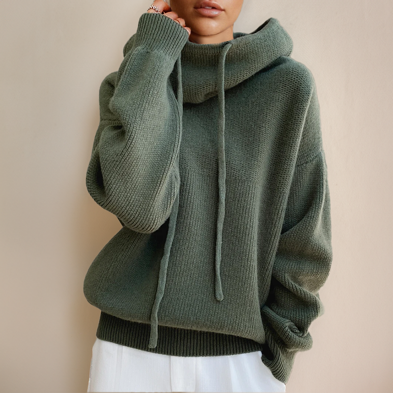 Willow | Women's Oversized Hooded Sweater | Drawstring Neck · PNY