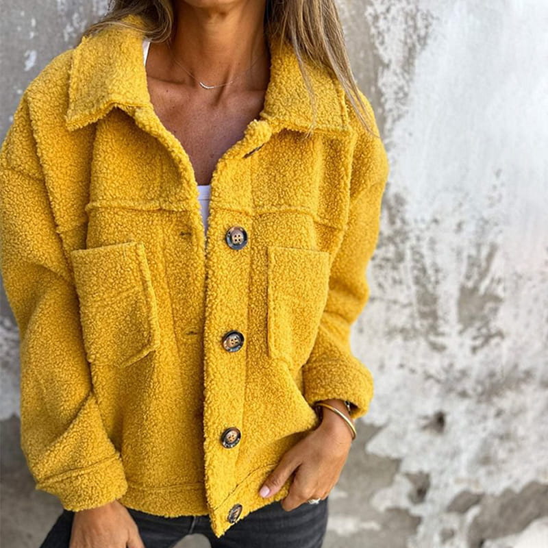 Willow | Women's Oversized Sherpa Jacket | Button-Front · PNY
