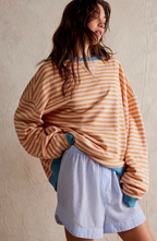 Willow | Women's Oversized Sweatshirt | Striped Print · PNY