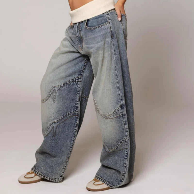 Willow | Women's Wide-Leg Jeans | Washed Denim · PNY