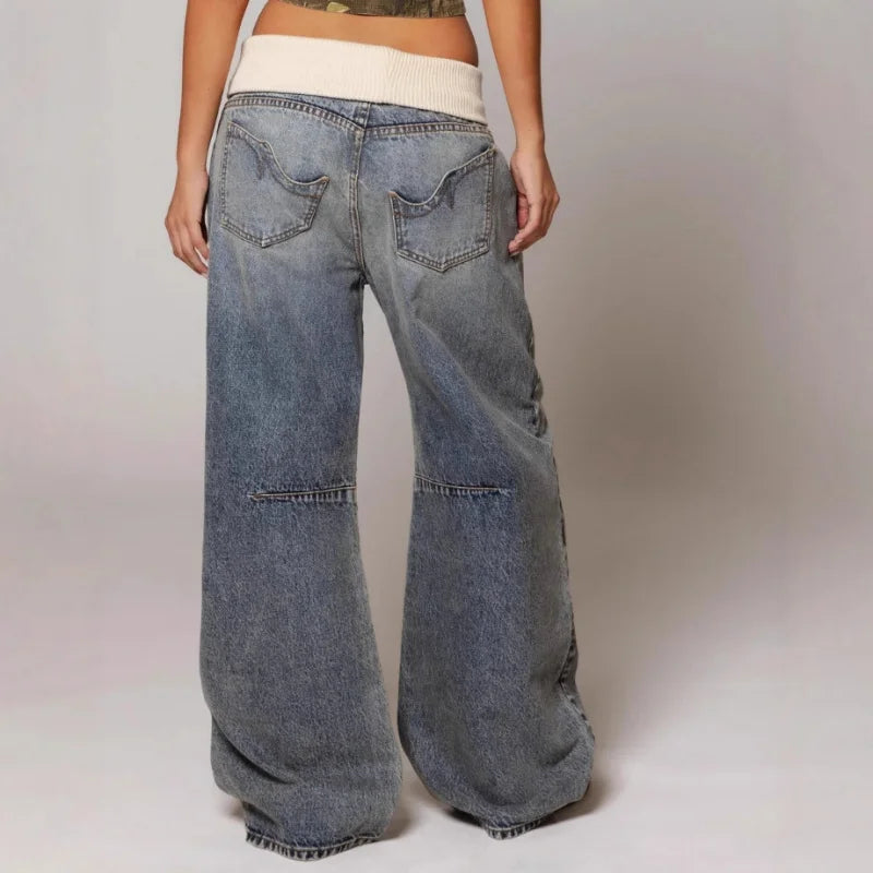 Willow | Women's Wide-Leg Jeans | Washed Denim · PNY