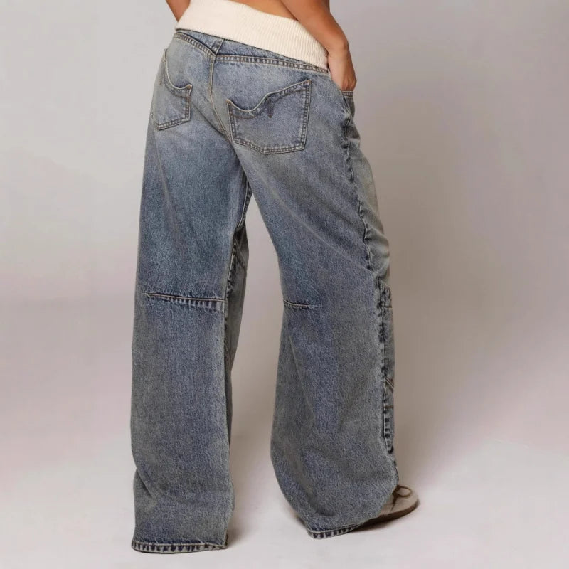 Willow | Women's Wide-Leg Jeans | Washed Denim · PNY