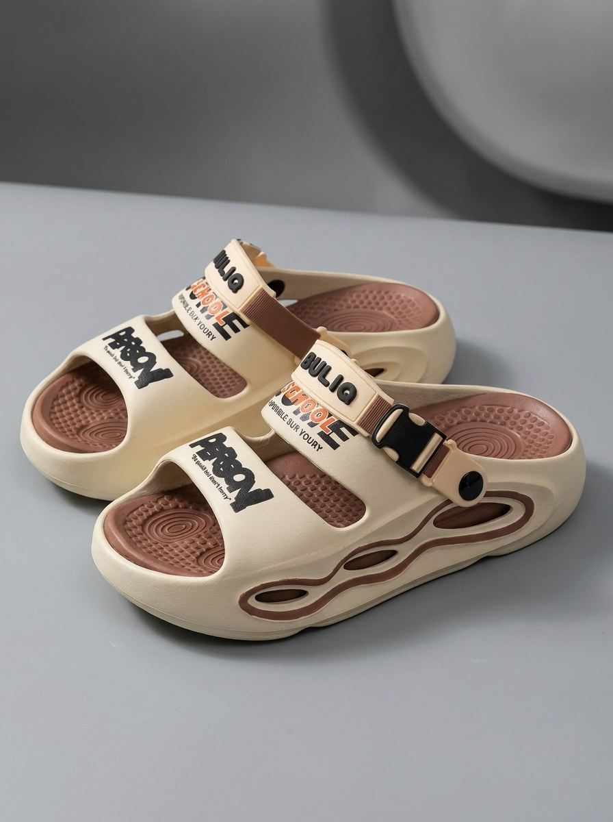 Marcus | Men's Platform Sandals | Buckle Strap - Eltrendio