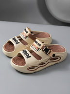 Marcus | Men's Platform Sandals | Buckle Strap - Eltrendio