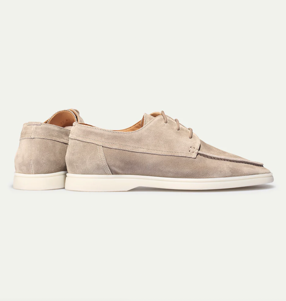 Preston | Men’s Lace Up Casual Shoes | Moc Toe Contrast Sole Everyday Wear-Men Shoes-Pick NewYork