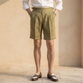 Preston | Men's Pleated Shorts | High Waist Vacation Shorts-Men Shorts-Pick NewYork