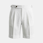 Preston | Men's Pleated Shorts | High Waist Vacation Shorts-Men Shorts-Pick NewYork
