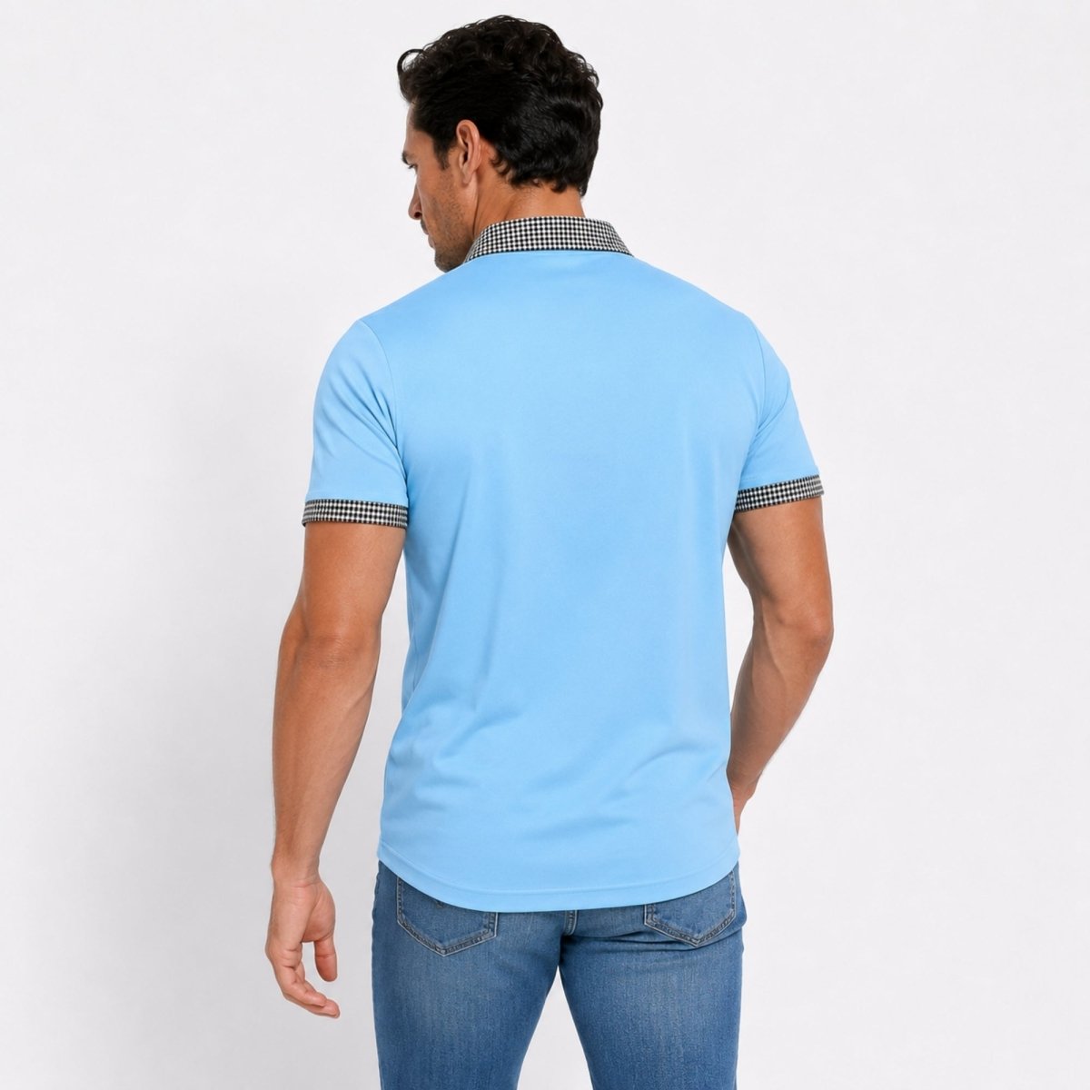 Preston | Men’s Polo Shirt | Contrast Collar Smart Casual-Men Polo-Pick NewYork