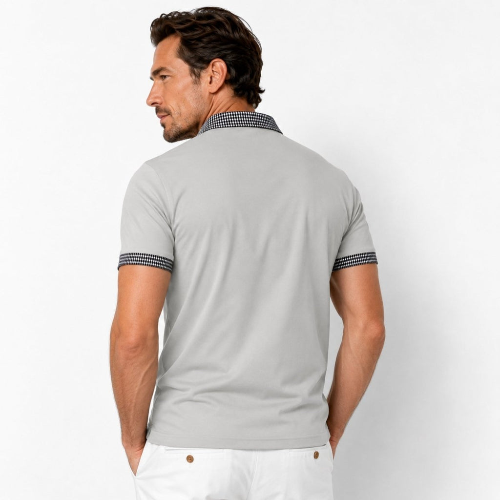 Preston | Men’s Polo Shirt | Contrast Collar Smart Casual-Men Polo-Pick NewYork
