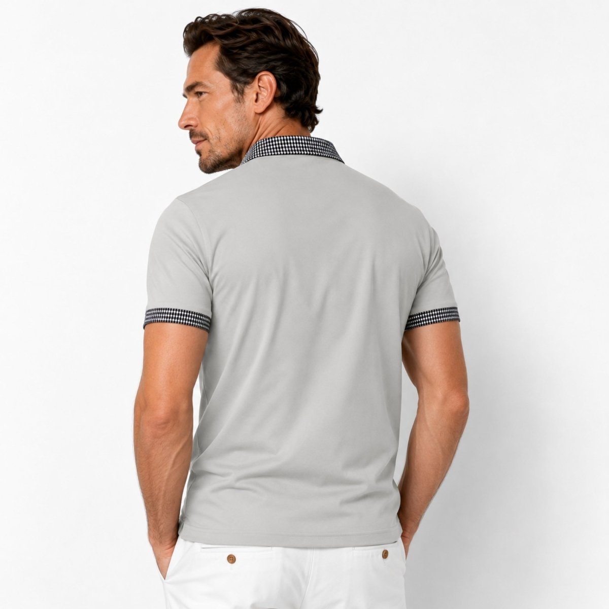 Preston | Men’s Polo Shirt | Contrast Collar Smart Casual-Men Polo-Pick NewYork