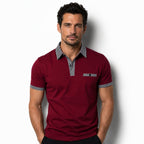 Preston | Men’s Polo Shirt | Contrast Collar Smart Casual-Men Polo-Pick NewYork