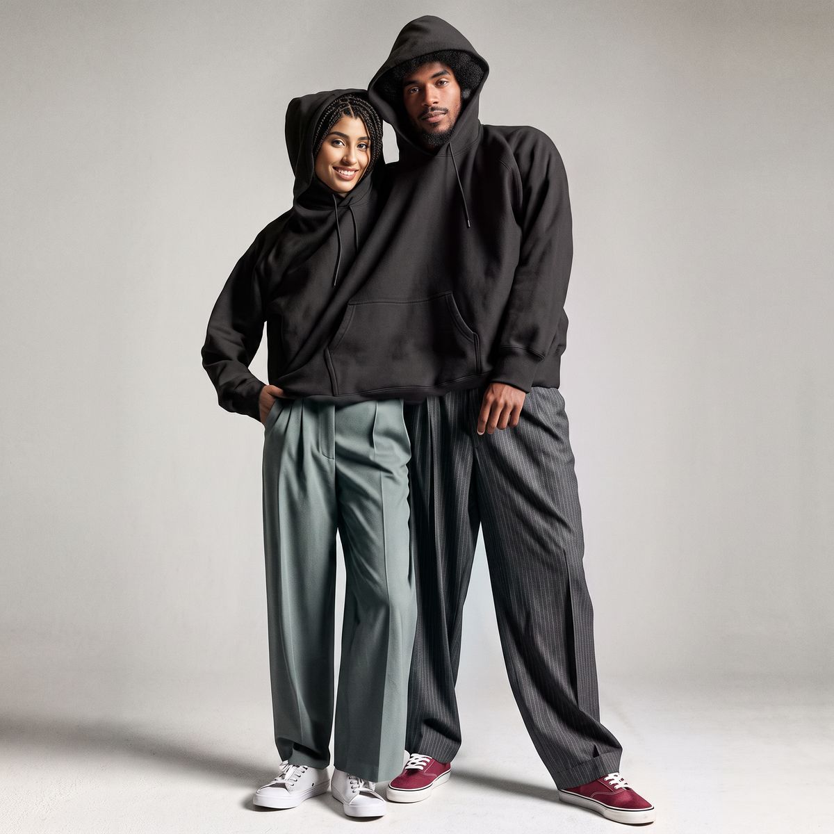Riley | Unisex Oversized Hoodie | Double Hood-PNY