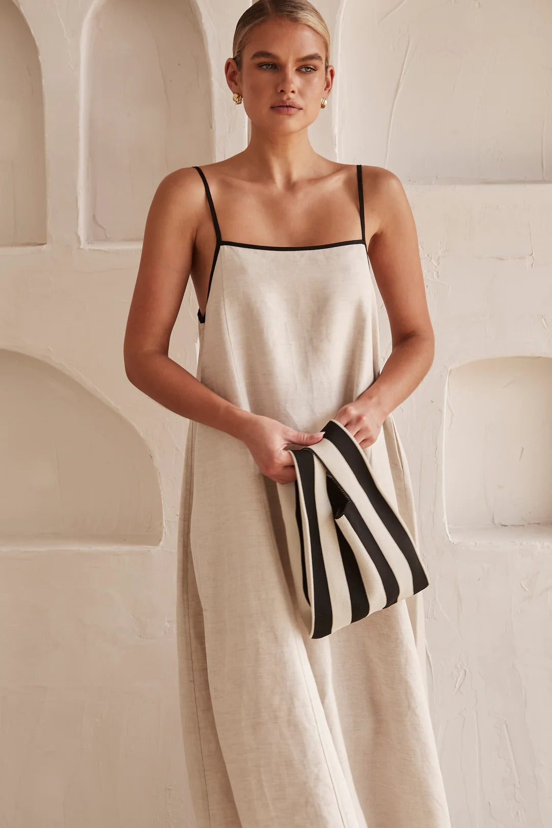Riley | Women’s Solid Color Maxi Dress | Shoulder Straps Loose Shape Wedding Guest-Women Dress-Pick NewYork