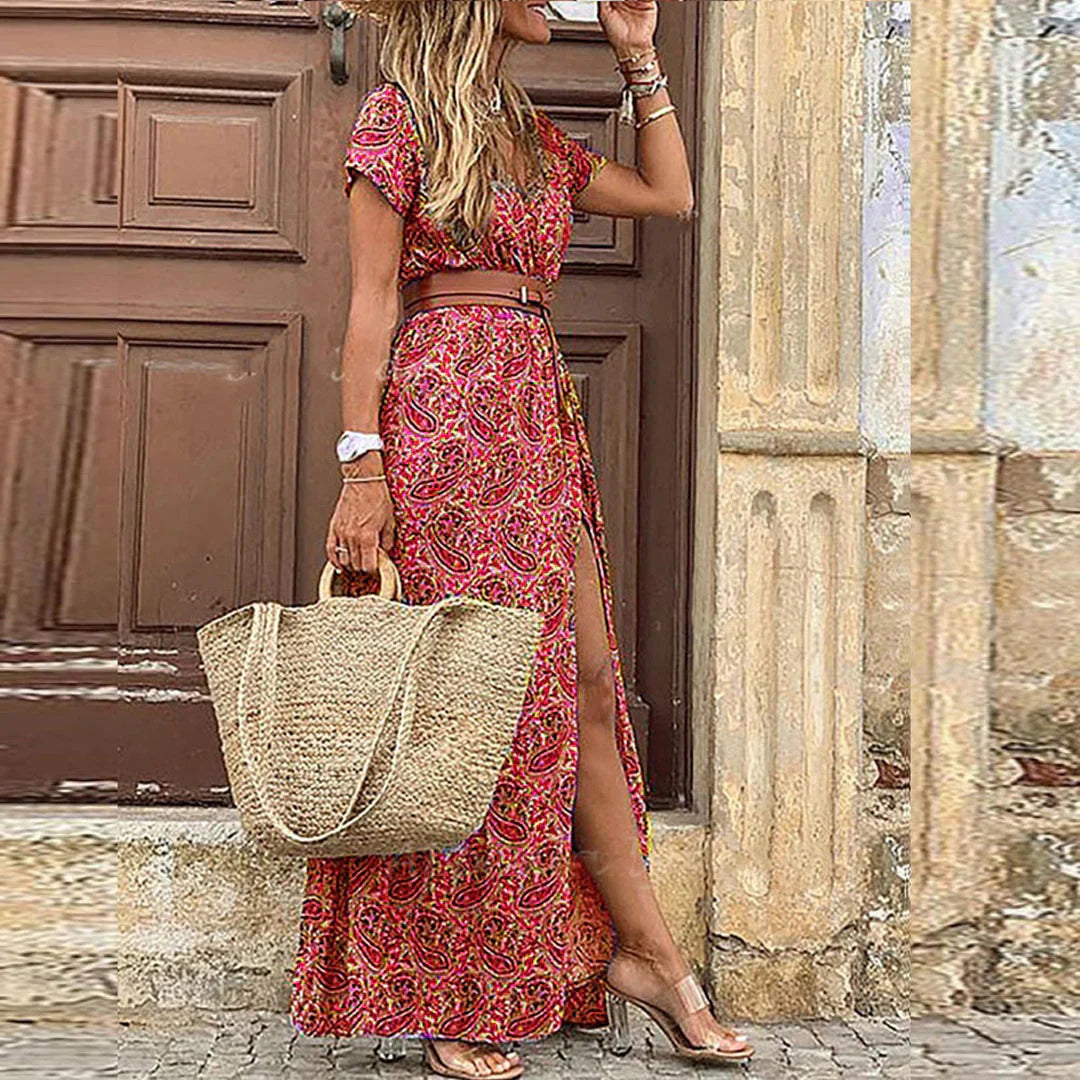 Savannah | Women's Boho Maxi Dress | Sleeveless-Women Dress-Pick NewYork
