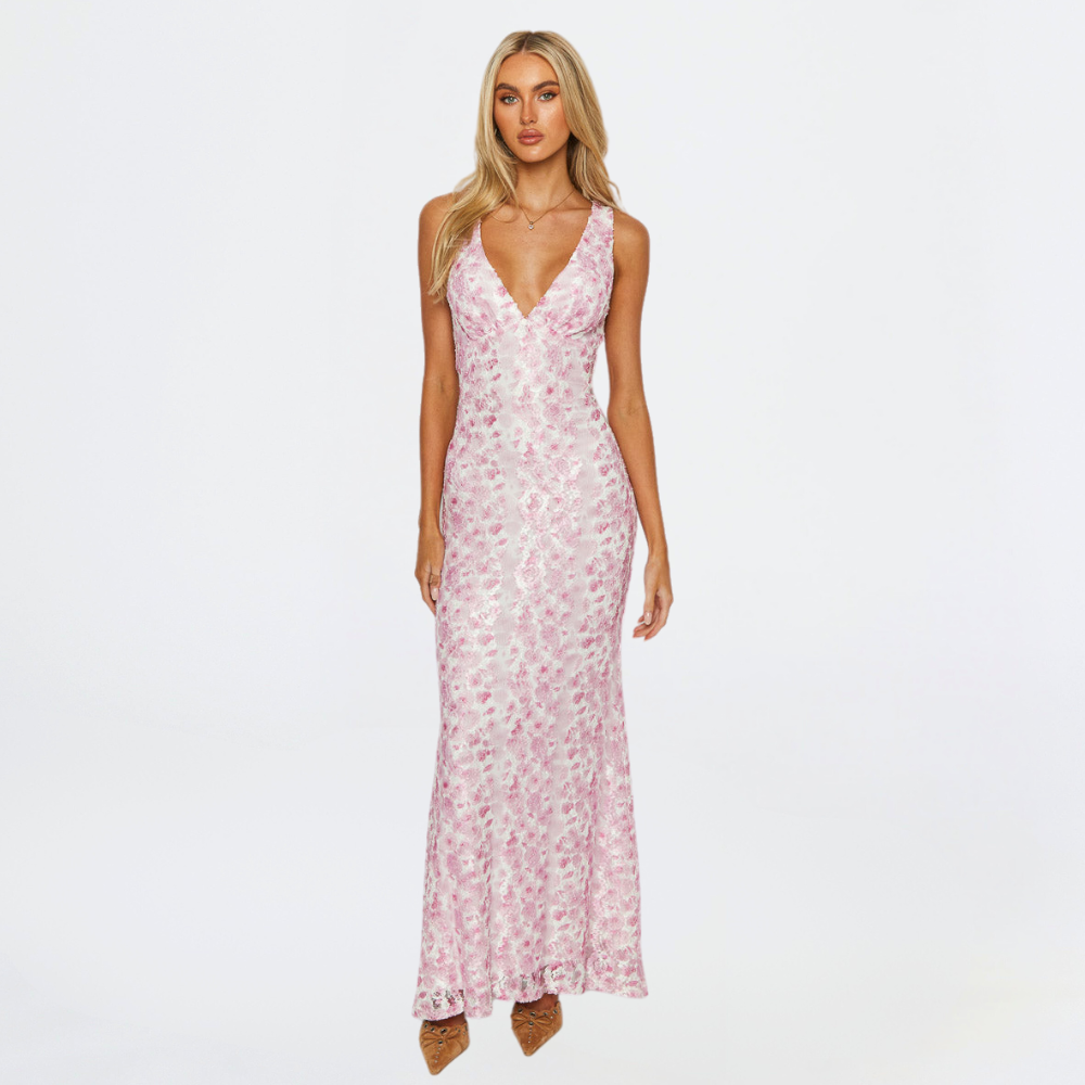 Sophia | Women's Floral Maxi Dress | Wedding Guest-Women Dress-Pick NewYork