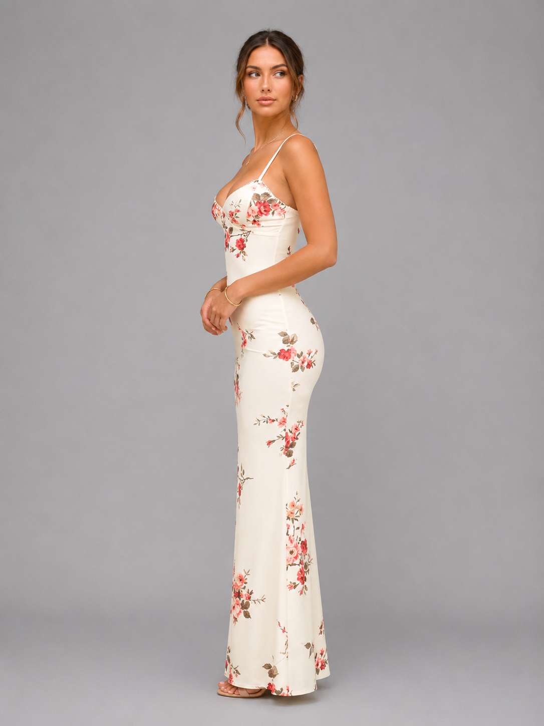 Rosalie | Women's Floral Print Maxi Dress | Spaghetti Strap Slip-Women Dress-Pick NewYork