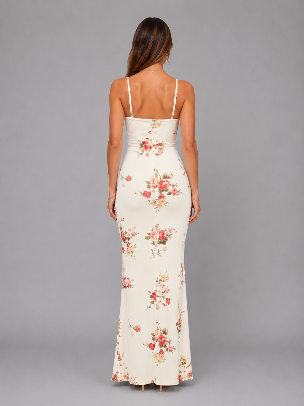 Rosalie | Women's Floral Print Maxi Dress | Spaghetti Strap Slip-Women Dress-Pick NewYork
