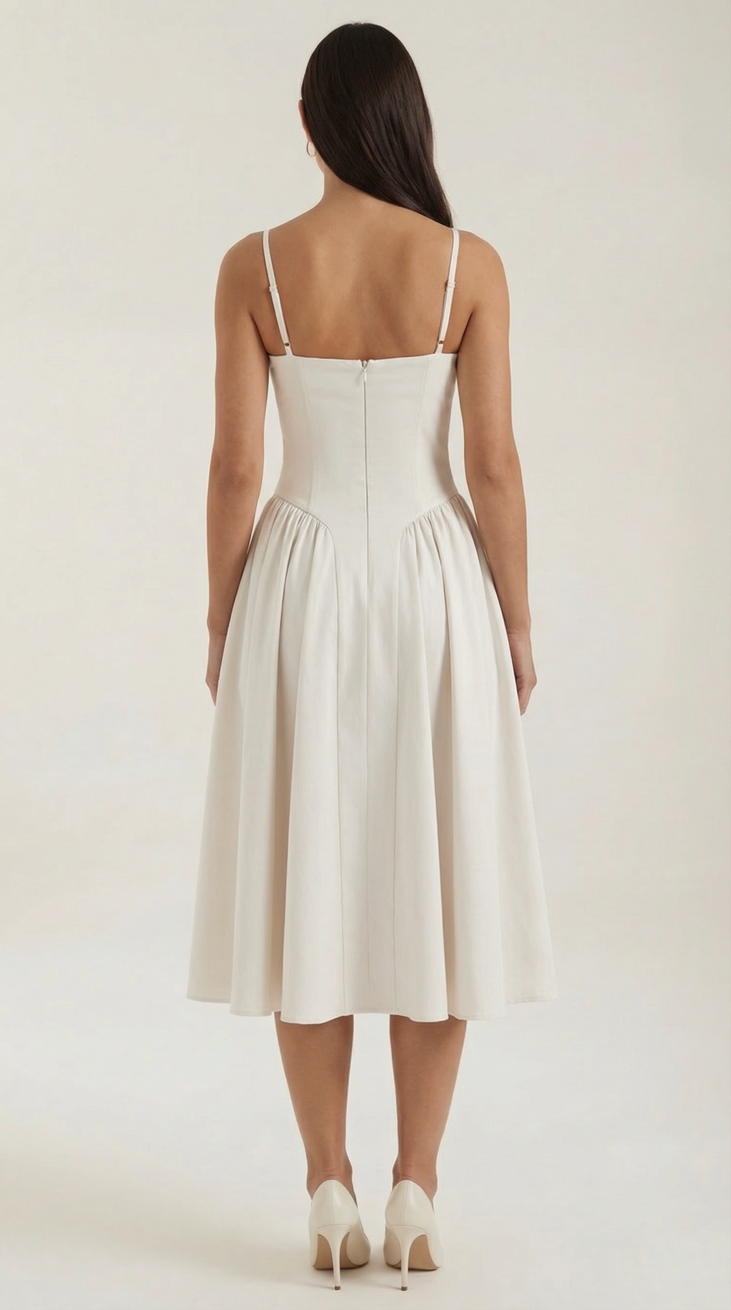Rosalie | Women's Floral Print Midi Dress | Corset Bodice Sundress-Women Dress-Pick NewYork