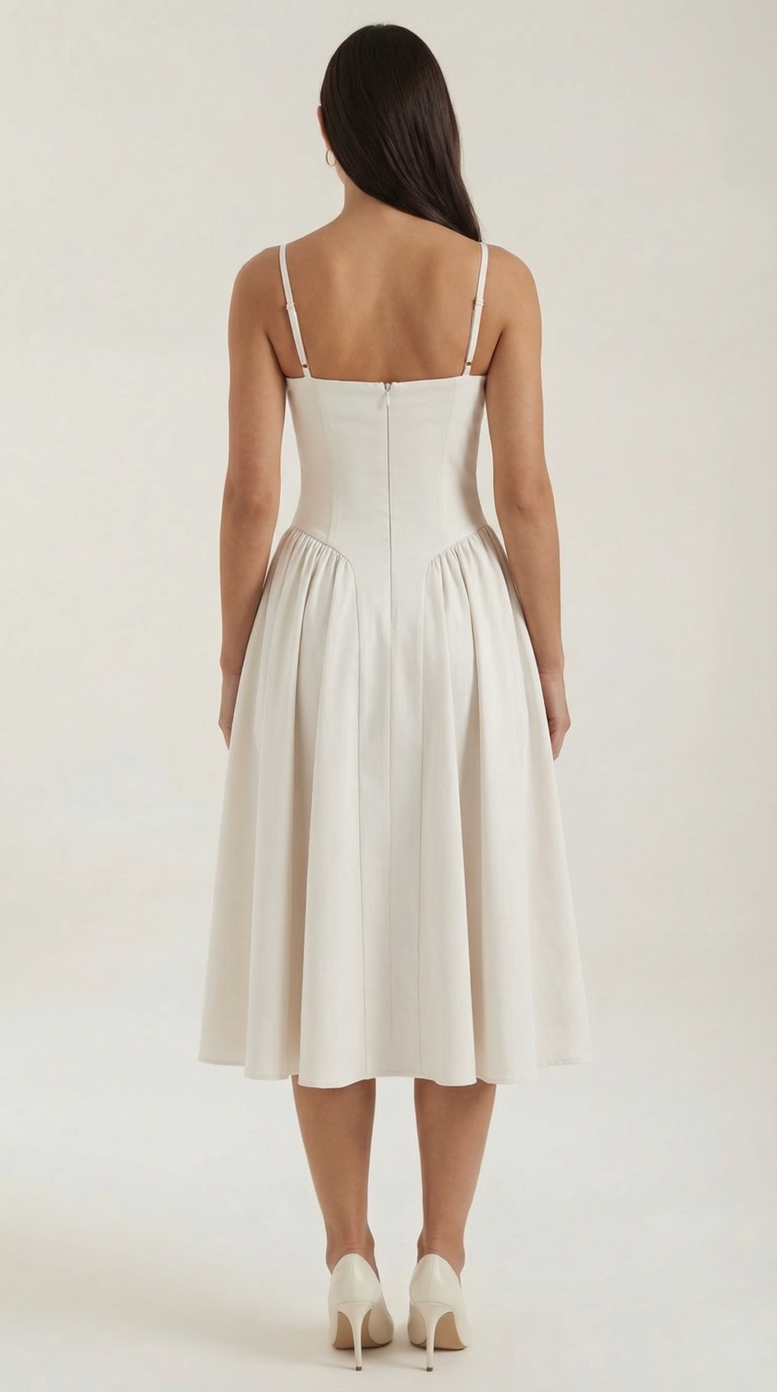 Rosalie | Women's Floral Print Midi Dress | Corset Bodice Sundress-Women Dress-Pick NewYork