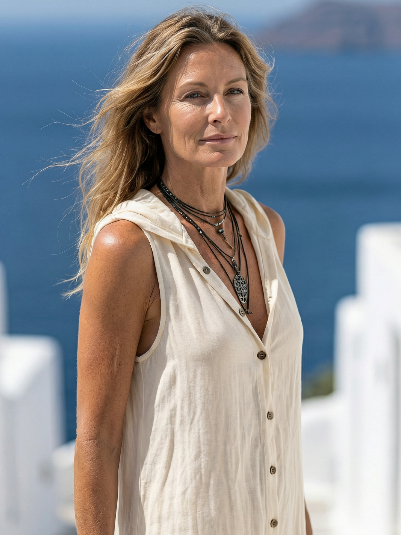 Sadie | Women’s Maxi Shirt Dress | Sleeveless Button Front Holiday Wear-Women Dress-Pick NewYork
