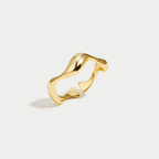 Sage | Women’s Open Band Ring | Wave Shape Adjustable-Ring-Pick NewYork