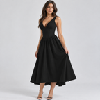 Scarlett | Women's Fit And Flare Midi Dress | Corset Wedding Guest Dress-Women Dress-Pick NewYork
