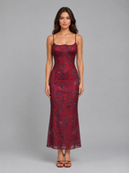 Scarlett | Women's Floral Print Maxi Dress | Corset Bodice Slip-Women Dress-Pick NewYork