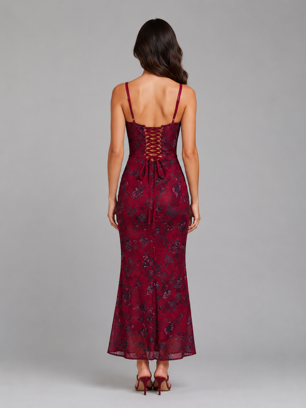 Scarlett | Women's Floral Print Maxi Dress | Corset Bodice Slip-Women Dress-Pick NewYork