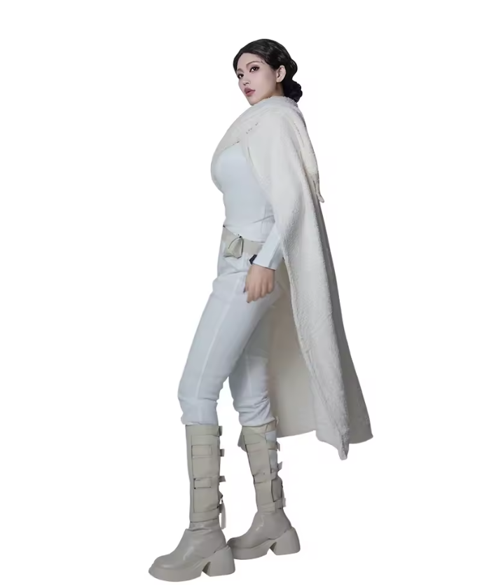 Scarlett | Women’s Plain Costume Set | Long Sleeve Bodysuit Cape Fancy Dress Wear-Women Costume Set-Pick NewYork